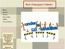 Tablet Screenshot of bertsemergencyvehicles.com